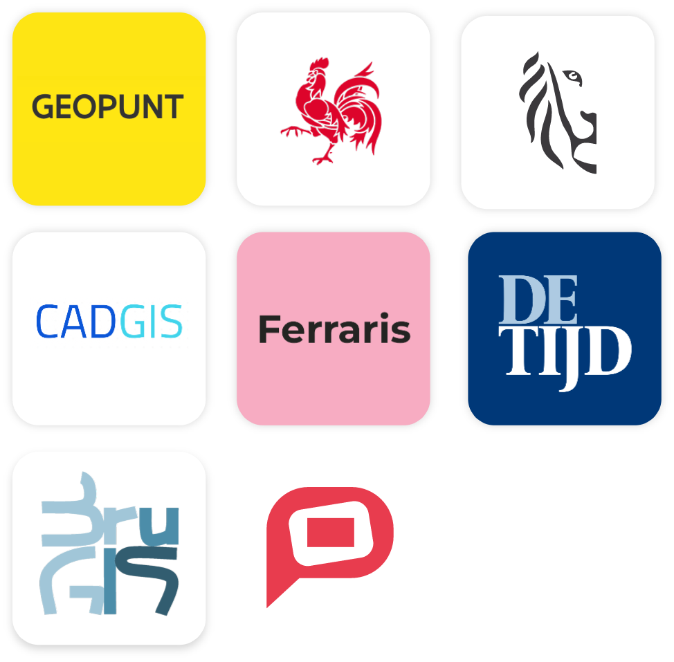 Partnerlogo’s van gekoppelde bronnen en overheidsinstanties